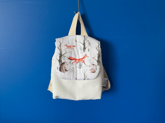 Sac cartable forêt blanche